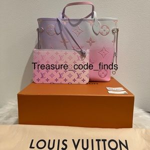 NIB Louis Vuitton Neverfull MM Sunrise Pastel Spring In The City 2022 M46077
